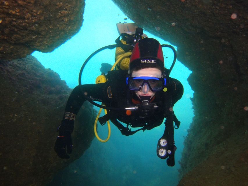 Albufeira: 2 DIVES TRIP (ONLY CERTIFIED DIVERS) - First Underwater Site Plan: Natural Reef Time and a Calm Pace