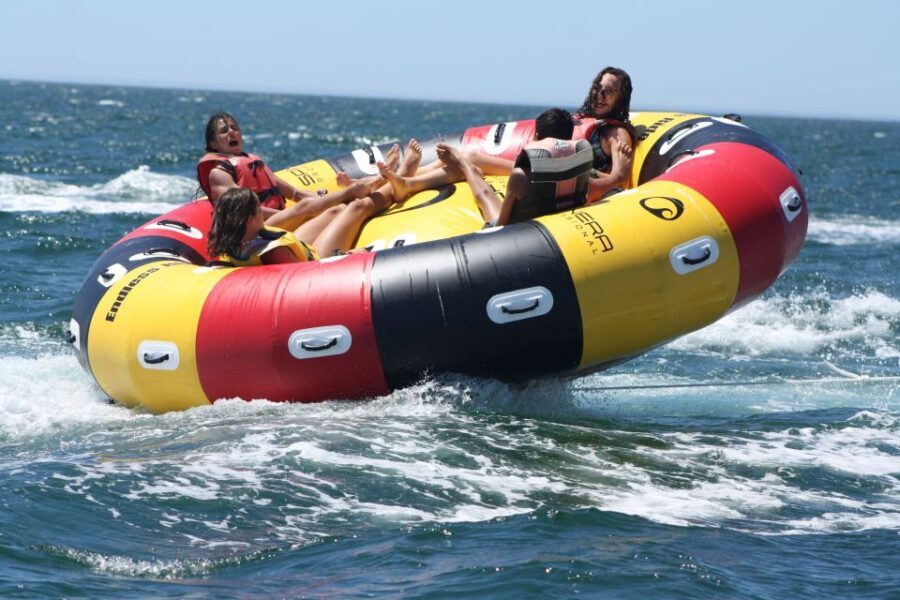 Albufeira: 360-Degree Twister Water Ride Experience - Your ride flow: meeting at Praia da Rocha Baixinha and getting set up