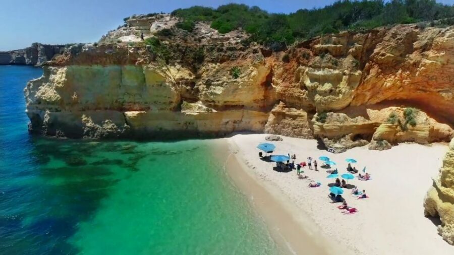 Albufeira: Catamaran Cruise with BBQ & Open Bar on the Beach - Drinks on board vs at the beach: what’s included and what costs extra