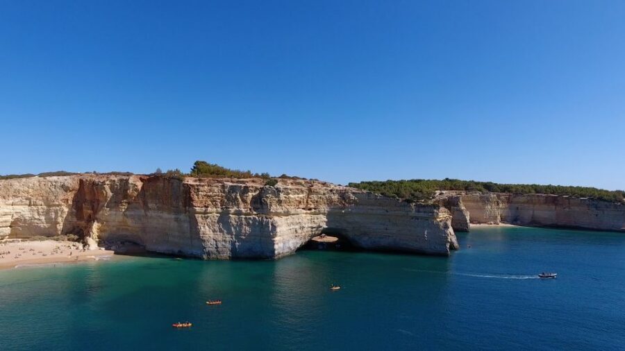 Albufeira: Coastline and Benagil Caves Tour by Catamaran - Price and value: $35 for a cave-and-coast day