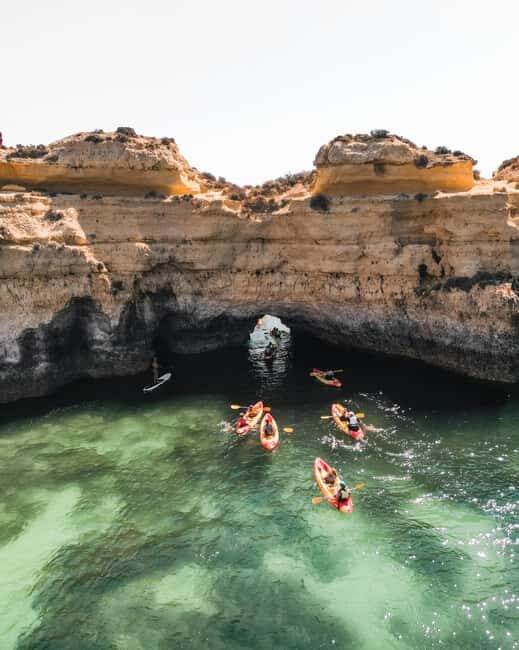 Albufeira: Kayak Tour of Hidden Caves and Secret Beaches - The 2-hour flow: what happens from check-in to getting back