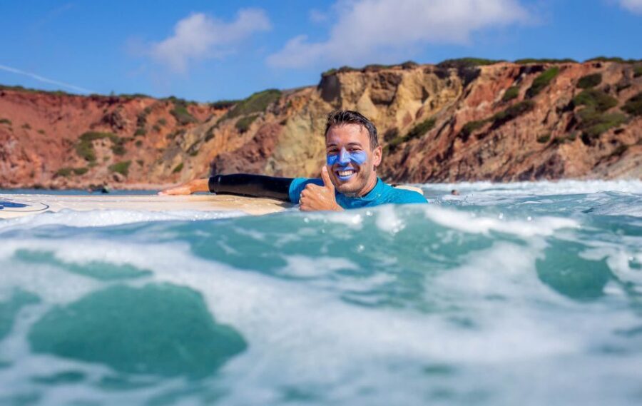 Algarve: Amazing Private Surf Lesson 2 hours - The Eco Surfing Part: Electric Van, Ocean Care, and Giving Back