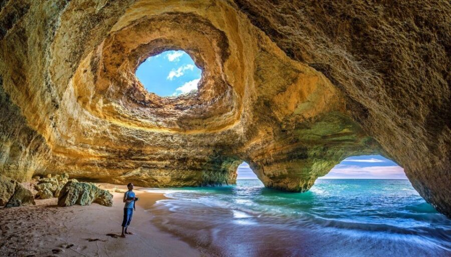 Algarve: Benagil Cave Boat Tour and Algarseco Coastal Walk - Algar Seco boardwalk walk: cliff views, natural pools, and good footing