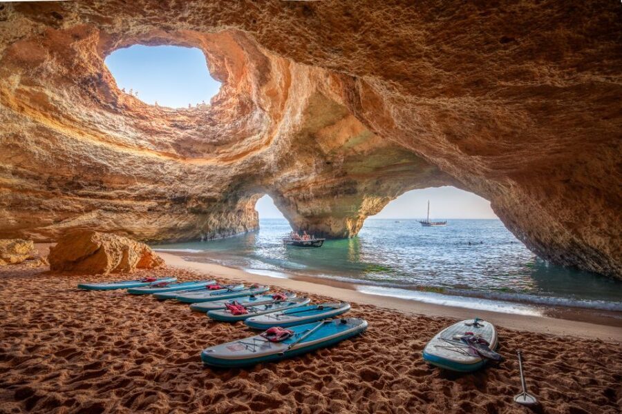 Algarve: Benagil Caves SUP Tour since 2016 - 90 Minutes on the Water: Caves, Cliffs, and Real Beginner Coaching