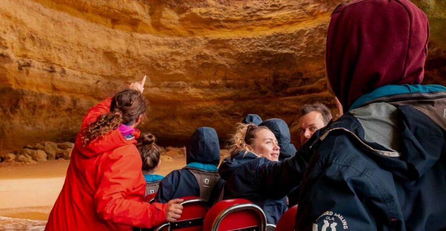 From Albufeira: Benagil Caves Excursion by Boat Private - Managing time between caves and dolphin watching
