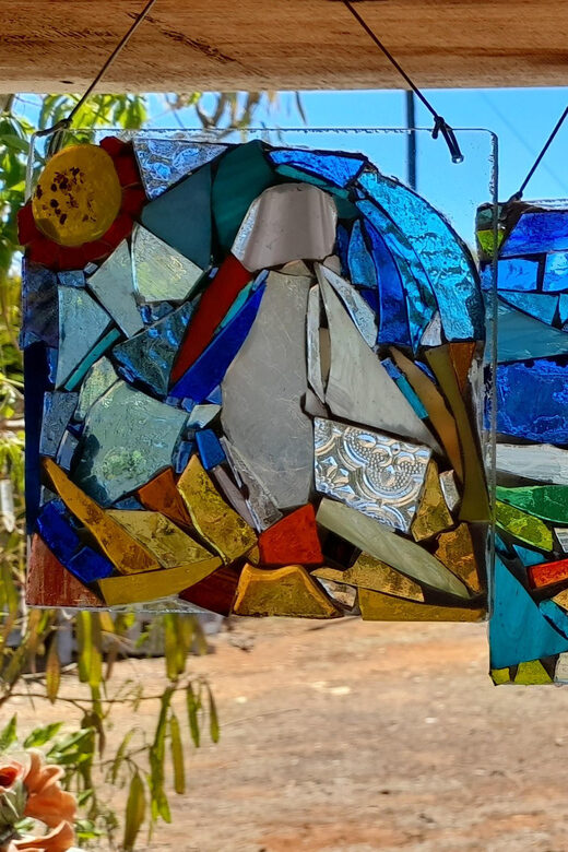 Glass on Glass Mosaic craft workshop near lagos - The 3-hour session: how it flows without being fussy