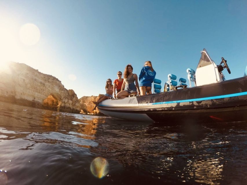 Portimão: Benagil Cave, Marinha Beach Speedboat Tour - Marinha Beach stop: why this famous coastline section feels different